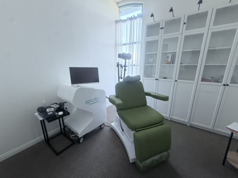 Apollo TMS treatment chair and equipment at Serene Path Wellness